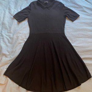 Lord & Taylor Merino Wool Collared Flare Dress
